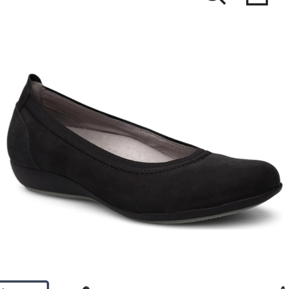 dansko kristen black milled nubuck